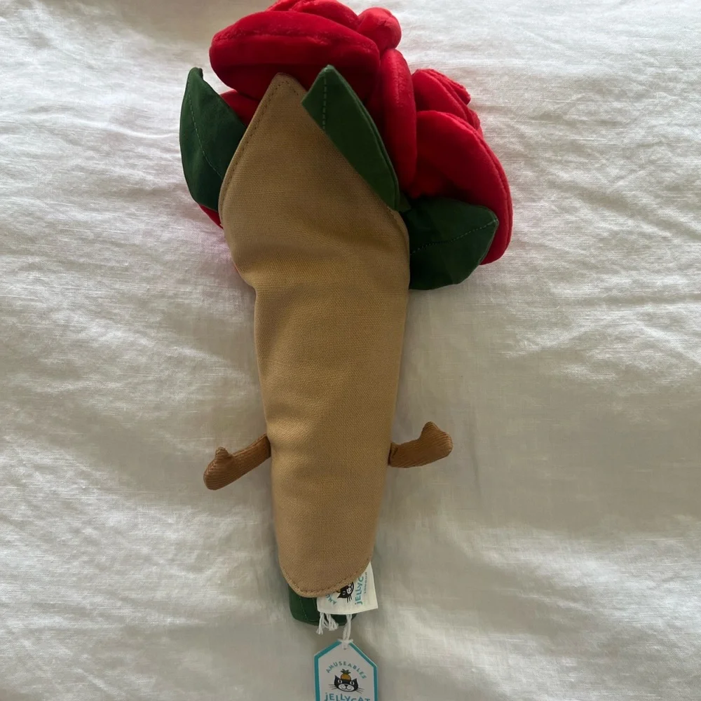 Jellycat Amuseables Bouquet of Roses Plush NWT